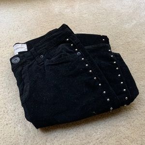 Band of Gypsies Black Velvet Jeans